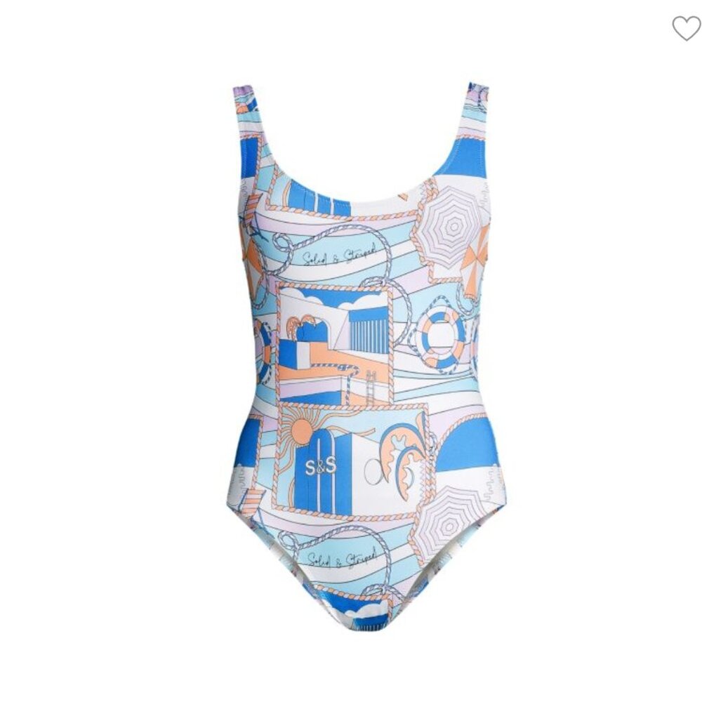 NWT ANTHROPOLOGIE Solid & Striped Annemarie One-Piece Swimsuit Size Small - Picture 5 of 7